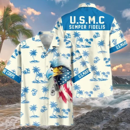 U.S. Marine Corps - Hawaiian Shirt - BLVTR290524A04MC1HW U.S. Marine Corps - Hawaiian Shirt - BLVTR290524A04MC1HW