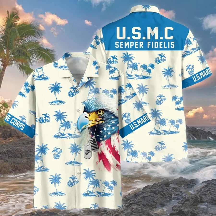 U.S. Marine Corps - Hawaiian Shirt - BLVTR290524A04MC1HW