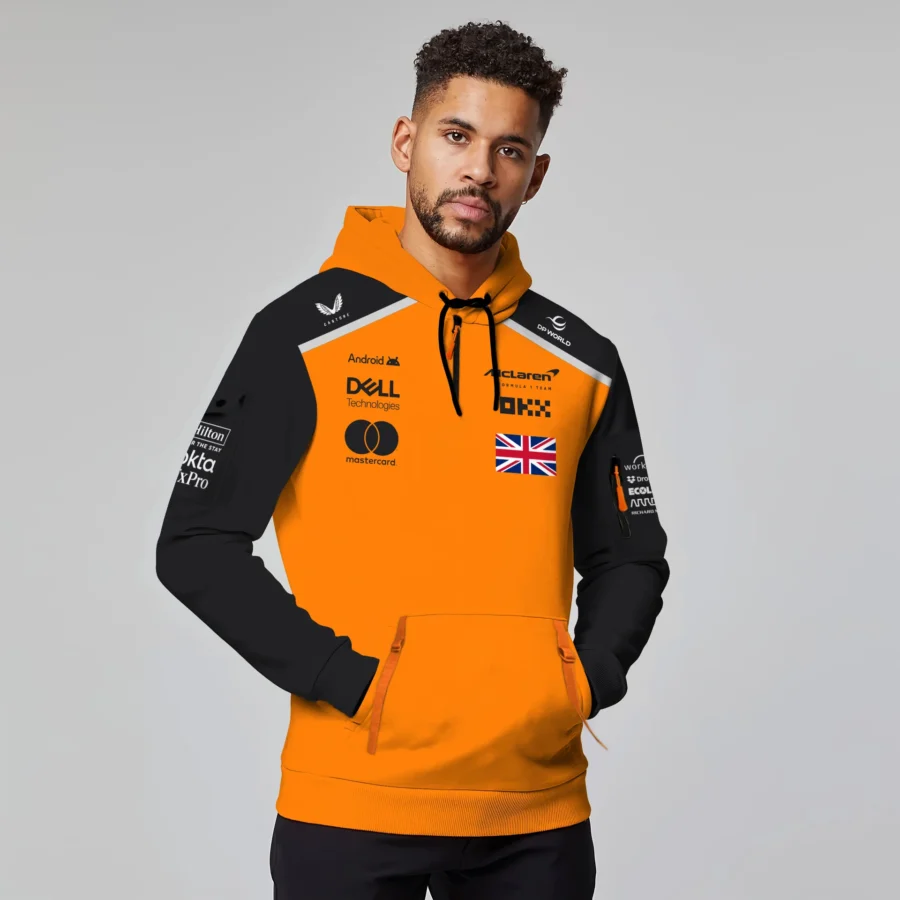 Lando Norris McLaren Formula One Exclusive Logo Hoodie Half Zipper BLF1290325A1MCLHDF
