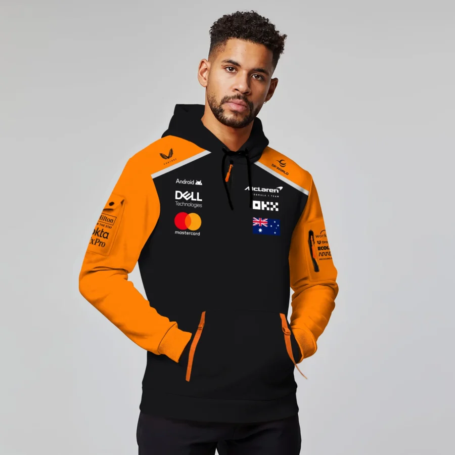 Oscar Piastri McLaren Formula One Exclusive Logo Hoodie Half Zipper BLF1290325A4MCLHDF