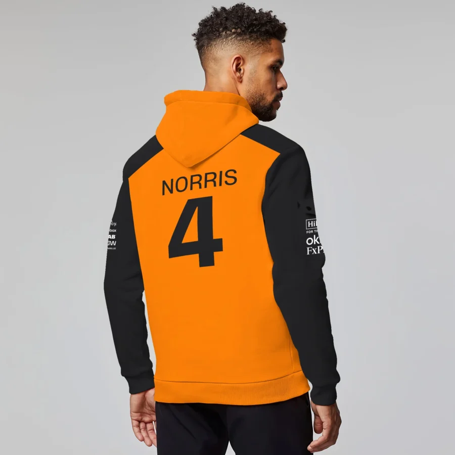Lando Norris McLaren Formula One Exclusive Logo Hoodie Half Zipper BLF1290325A1MCLHDF