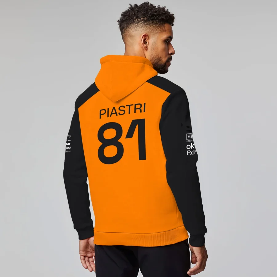Oscar Piastri McLaren Formula One Exclusive Logo Hoodie Half Zipper BLF1290325A3MCLHDF