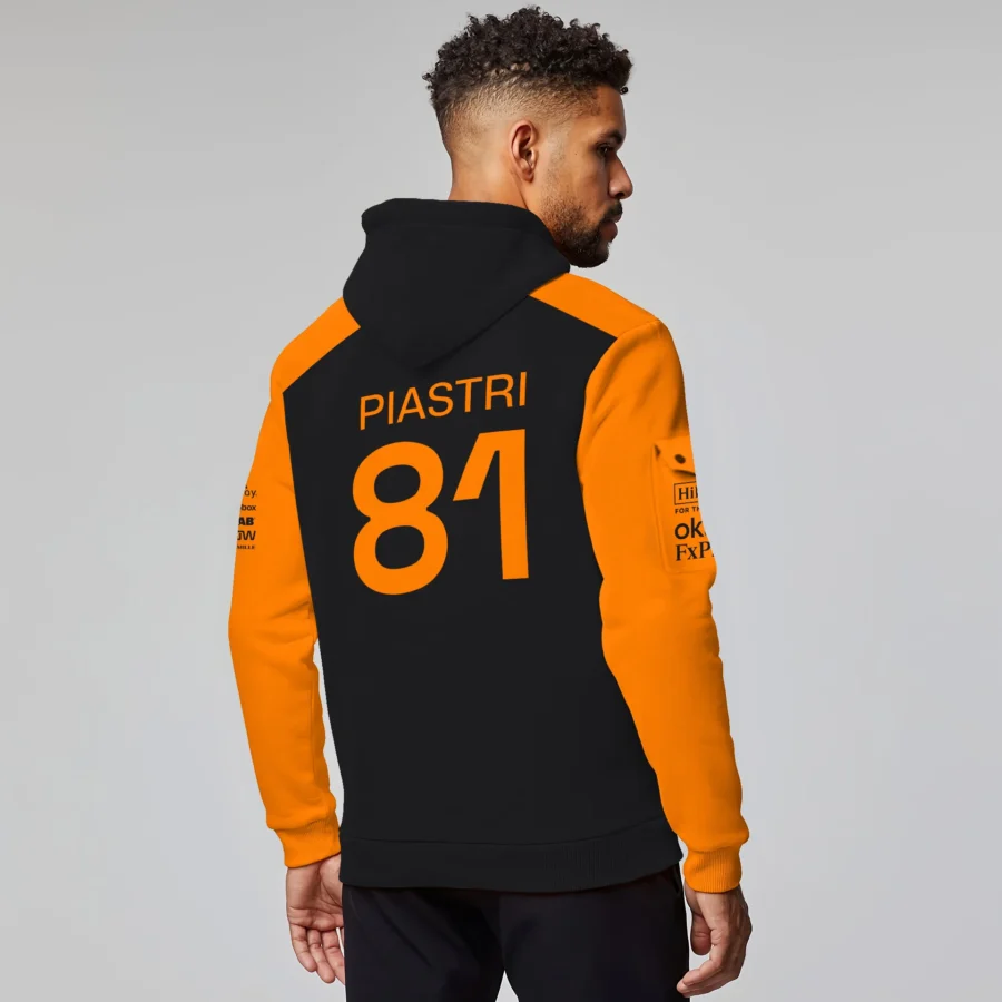 Oscar Piastri McLaren Formula One Exclusive Logo Hoodie Half Zipper BLF1290325A4MCLHDF