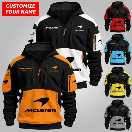 Limited Edition McLaren F1 Custom Name Hoodie Half Zipper For Racing Fans BLMCL25425A2 Limited Edition McLaren F1 Custom Name Hoodie Half Zipper For Racing Fans BLMCL25425A2