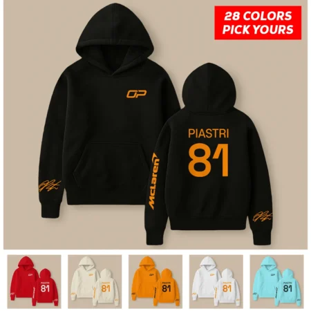 Oscar Piastri McLaren F1 Fashion Clothing For Racing Fans Unisex Hoodie BLOP25425 Oscar Piastri McLaren F1 Fashion Clothing For Racing Fans Unisex Hoodie BLOP25425