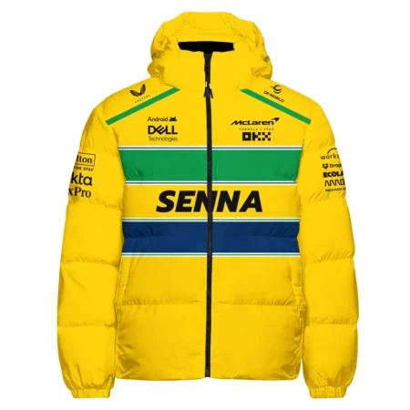 Ayrton Senna McLaren F1 Exclusive Down & Puffer Jackets BLF1190525A2HCJ