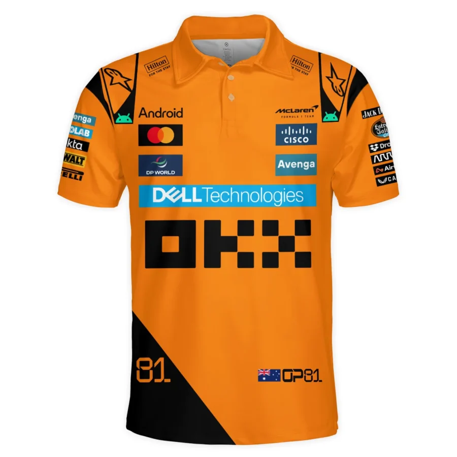 Oscar Piastri McLaren Formula One Exclusive Polo Shirt BLF1180525A3PL