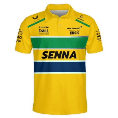 Ayrton Senna McLaren Formula One Exclusive Polo Shirt BLF1190525A2PL