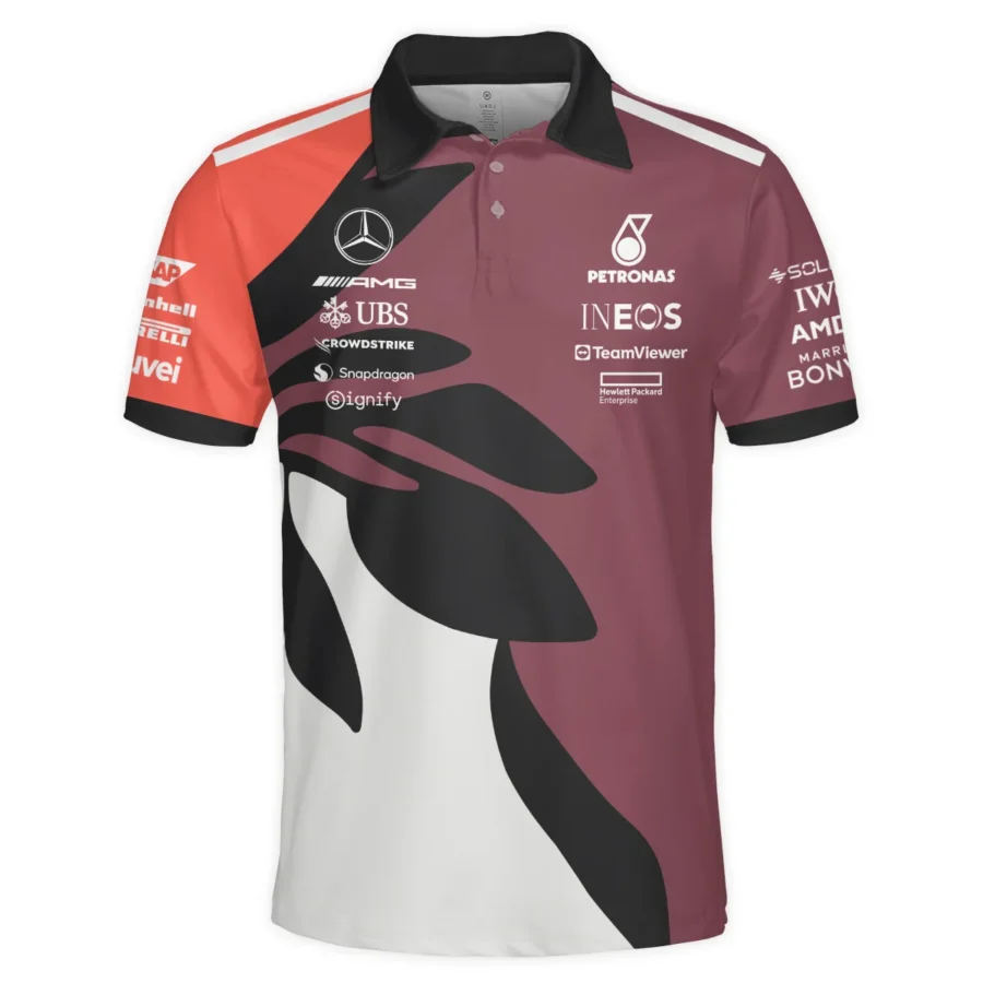 2025 Miami Floral Mercedes-AMG Petronas F1 Polo Shirt All Over Prints BLMER6525A3PL
