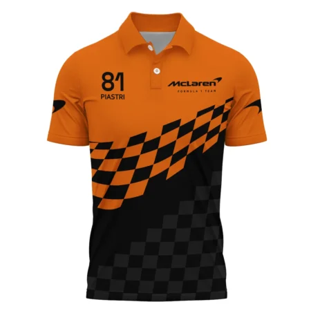 Oscar Piastri McLaren F1 Polo Shirt All Over Prints BLOP10425A1PL