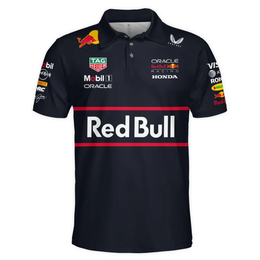 2025 Red Bull Racing F1 Polo Shirt All Over Prints BLRBR10525A2PL