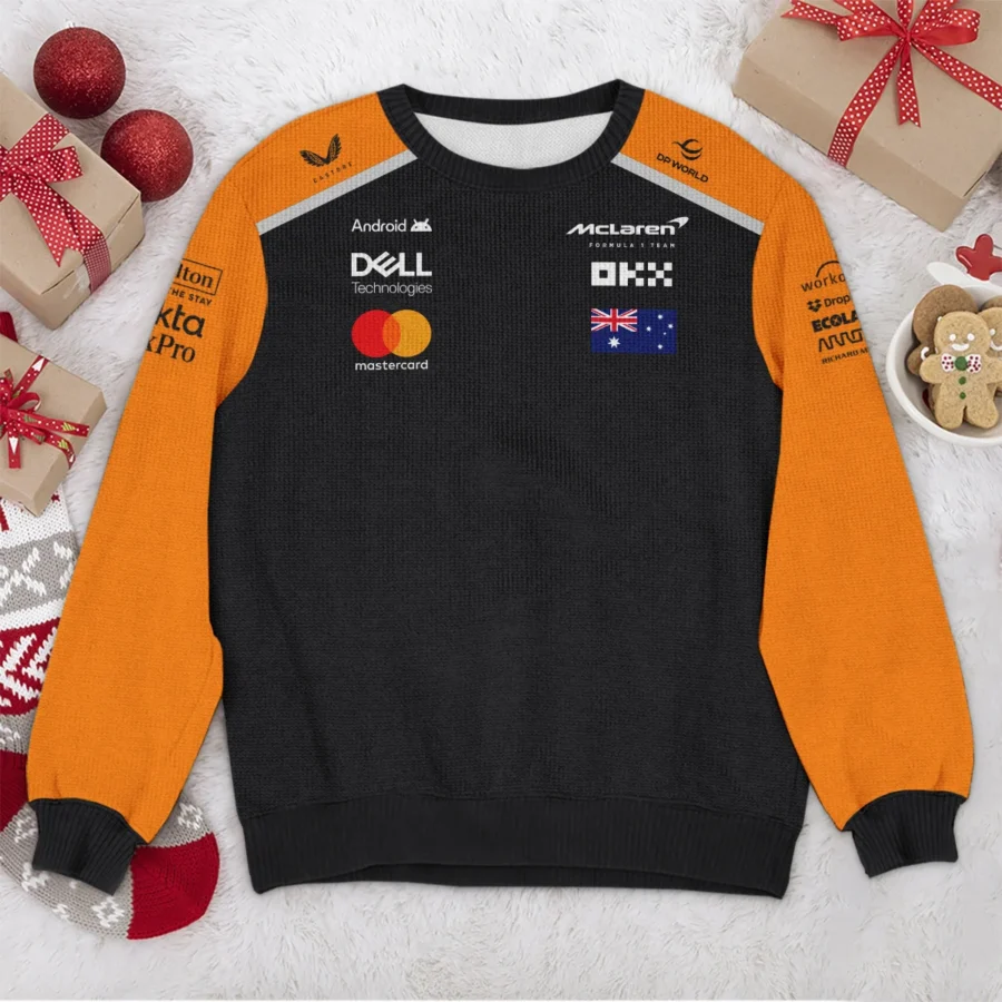 2025 Teamwear Oscar Piastri McLaren F1 Exclusive Ugly Sweater BLOP13525A1HY