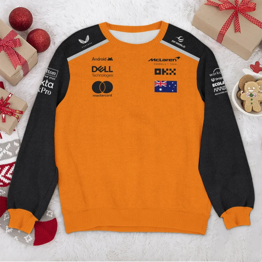 2025 Teamwear Oscar Piastri McLaren F1 Exclusive Ugly Sweater BLOP13525A2HY