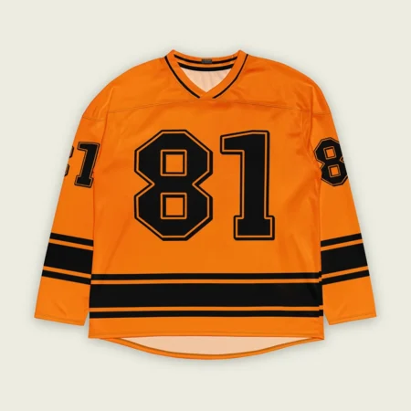 Oscar Piastri McLaren F1 V Neck Hockey Jersey BLF18525A5HJY - Papaya Oscar Piastri McLaren F1 V Neck Hockey Jersey BLF18525A5HJY - Papaya