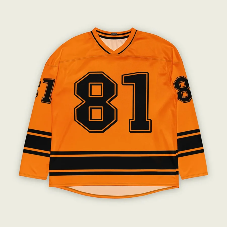 Oscar Piastri McLaren F1 V Neck Hockey Jersey BLF18525A5HJY - Papaya