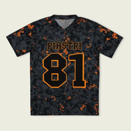 Oscar Piastri McLaren F1 Cross V-neck Jersey BLF18525B5VY - Camo Oscar Piastri McLaren F1 Cross V-neck Jersey BLF18525B5VY - Camo