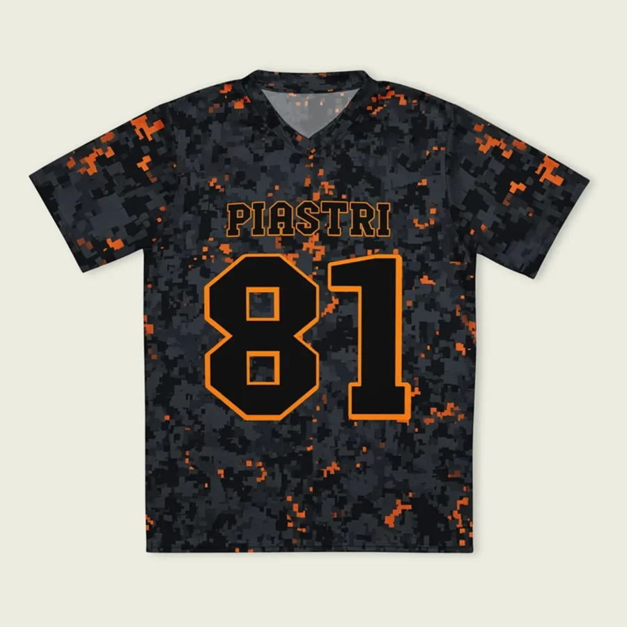 Oscar Piastri McLaren F1 Cross V-neck Jersey BLF18525B5VY - Camo