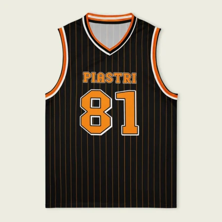 Oscar Piastri McLaren F1 Basketball Jersey BLF18525C1LBX - Pinstripe Oscar Piastri McLaren F1 Basketball Jersey BLF18525C1LBX - Pinstripe