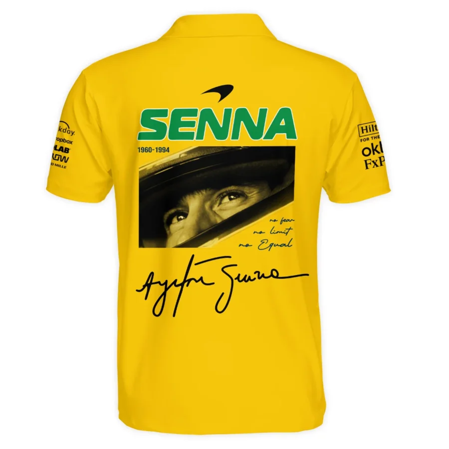 Ayrton Senna McLaren Formula One Exclusive Polo Shirt BLF1190525A2PL