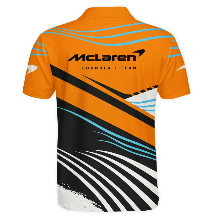 Waves Pattern McLaren F1 Exclusive Polo Shirt BLF131525A1PL