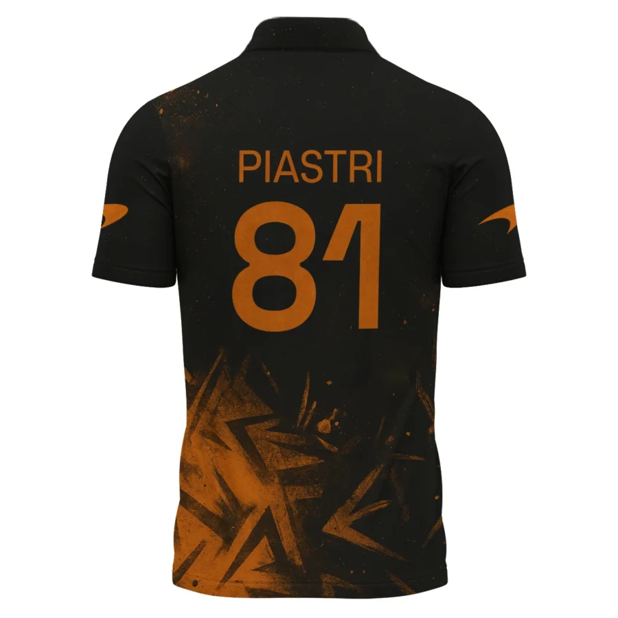 Oscar Piastri McLaren F1 Polo Shirt All Over Prints BLMCL3525A3OPPL