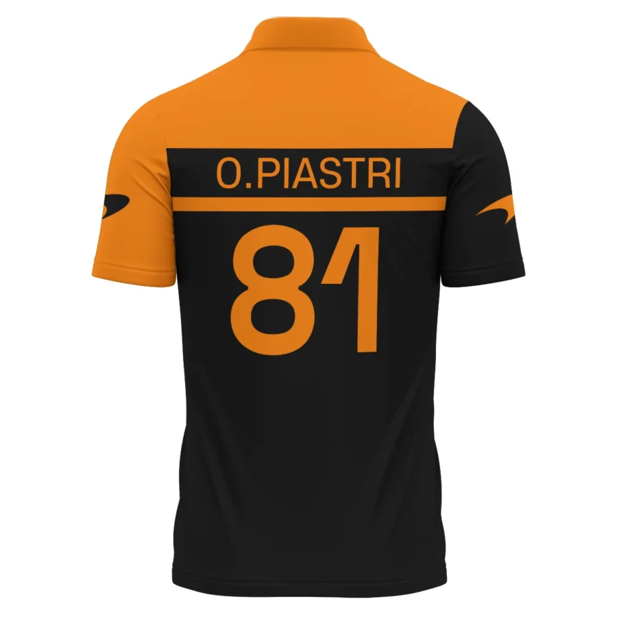 Oscar Piastri McLaren F1 Polo Shirt All Over Prints BLMCL5525A3PL