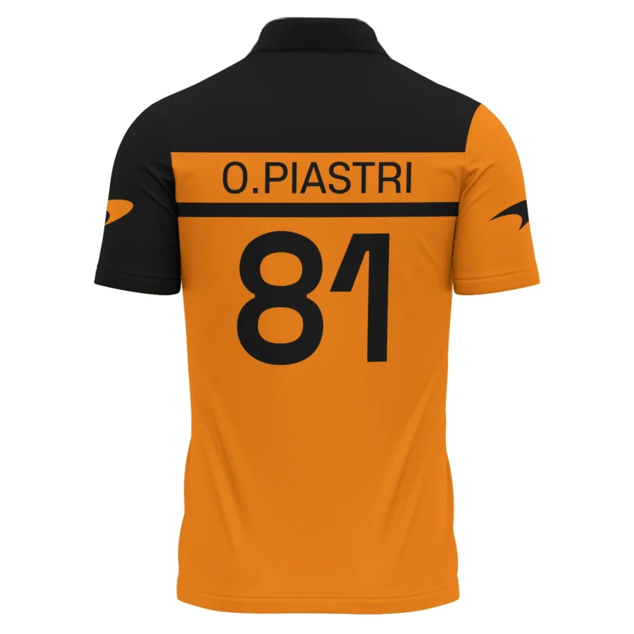 Oscar Piastri McLaren F1 Polo Shirt All Over Prints BLMCL5525A4PL
