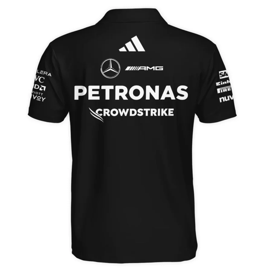 2025 Team Mercedes-AMG Petronas F1 Polo Shirt All Over Prints BLMER6525A1PL