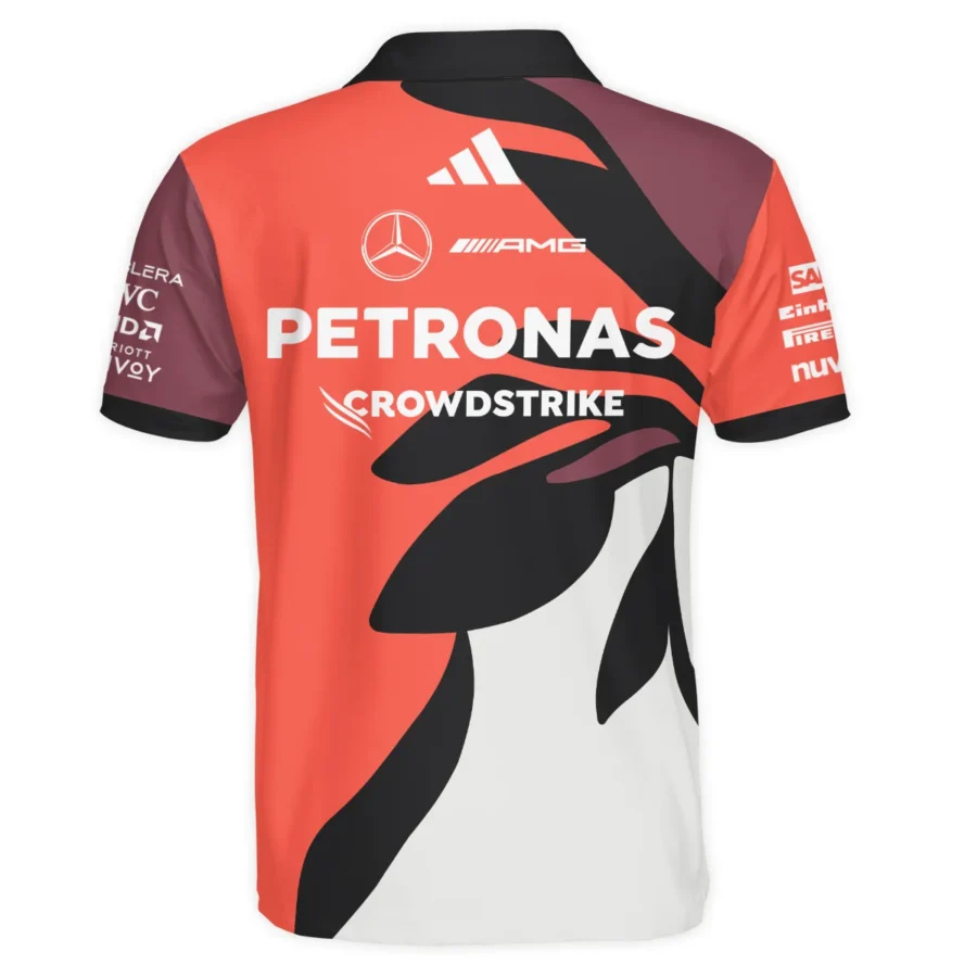 2025 Miami Floral Mercedes-AMG Petronas F1 Polo Shirt All Over Prints BLMER6525A3PL