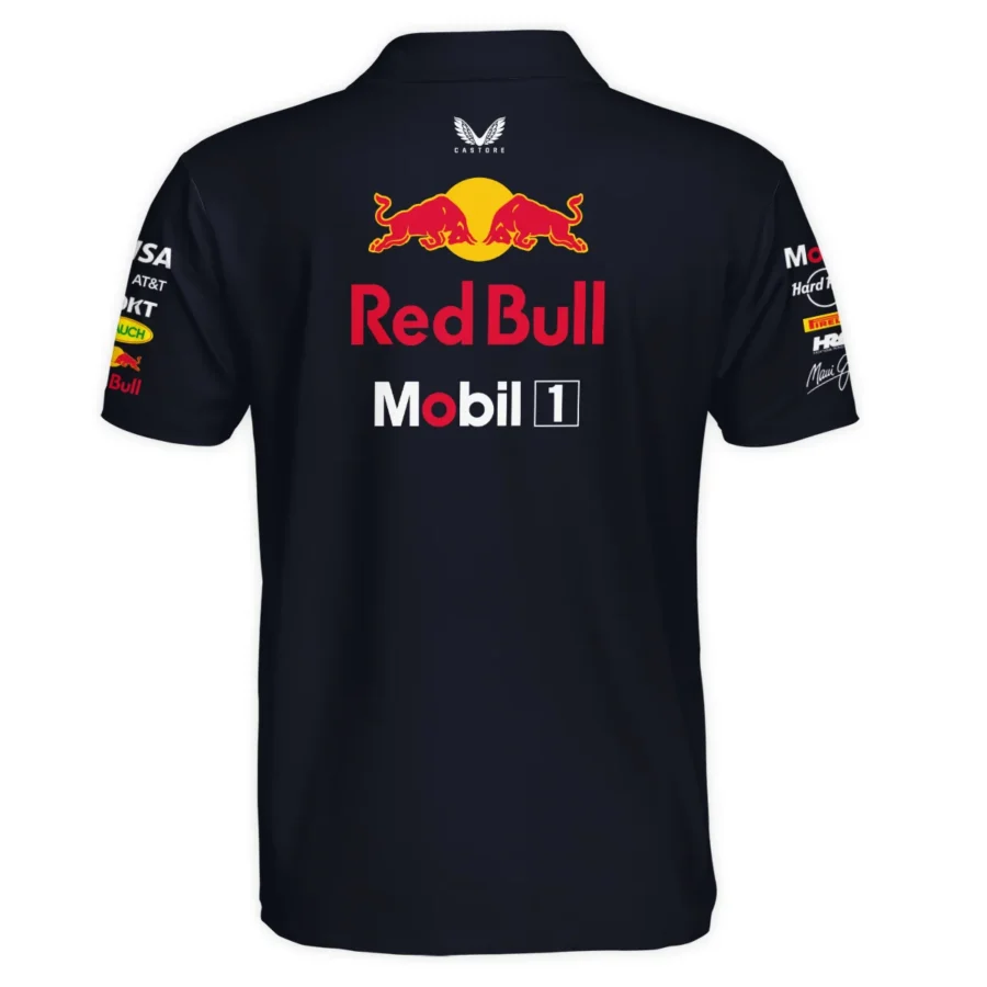 2025 Red Bull Racing F1 Polo Shirt All Over Prints BLRBR10525A2PL