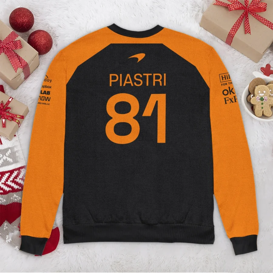 2025 Teamwear Oscar Piastri McLaren F1 Exclusive Ugly Sweater BLOP13525A1HY