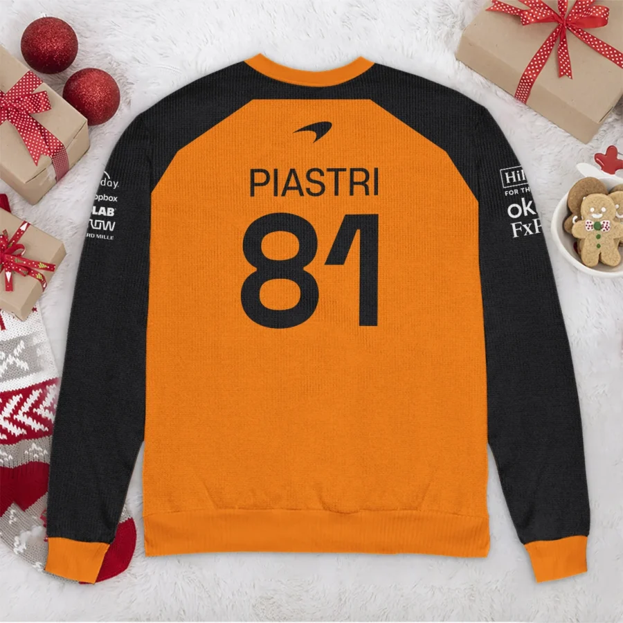 2025 Teamwear Oscar Piastri McLaren F1 Exclusive Ugly Sweater BLOP13525A2HY