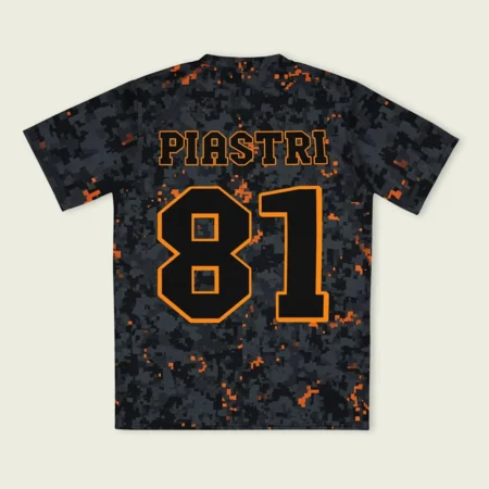 Oscar Piastri McLaren F1 Cross V-neck Jersey BLF18525B5VY - Camo