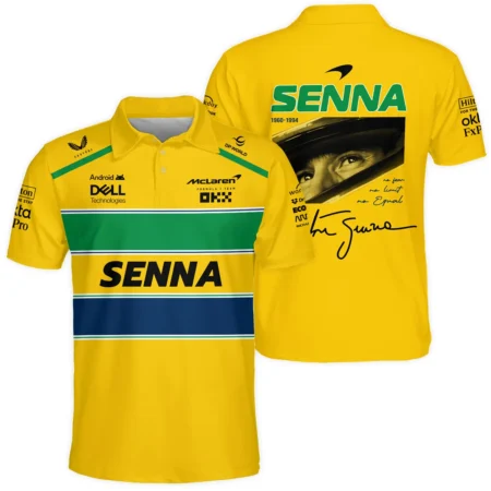 Ayrton Senna McLaren Formula One Exclusive Polo Shirt BLF1190525A2PL