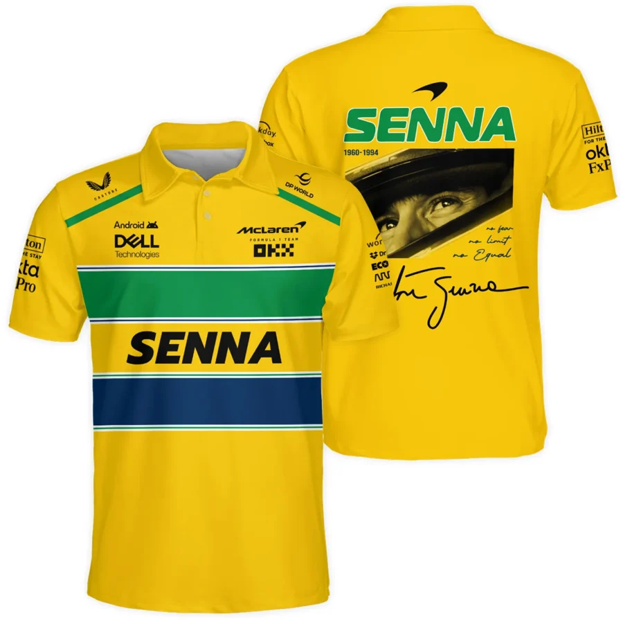 Ayrton Senna McLaren Formula One Exclusive Polo Shirt BLF1190525A2PL