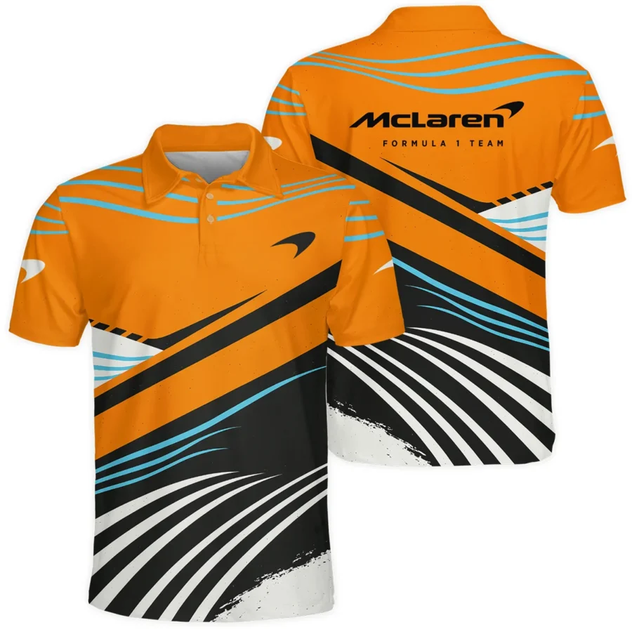 Waves Pattern McLaren F1 Exclusive Polo Shirt BLF131525A1PL