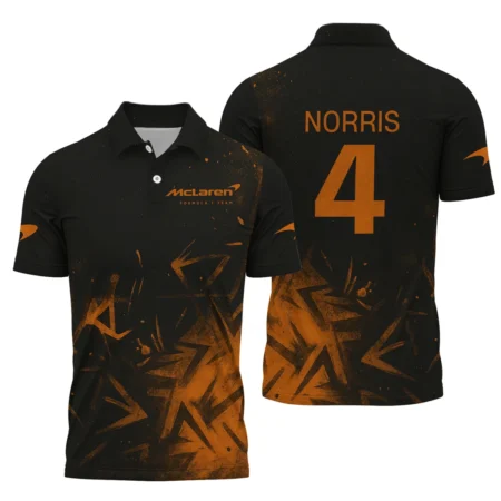 Lando Norris McLaren F1 Polo Shirt All Over Prints BLMCL3525A3NRPL Lando Norris McLaren F1 Polo Shirt All Over Prints BLMCL3525A3NRPL