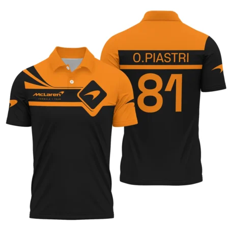 Oscar Piastri McLaren F1 Polo Shirt All Over Prints BLMCL5525A3PL Oscar Piastri McLaren F1 Polo Shirt All Over Prints BLMCL5525A3PL