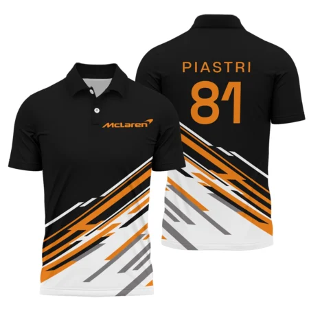 Oscar Piastri McLaren F1 Polo Shirt All Over Prints BLOP10425A2PL Oscar Piastri McLaren F1 Polo Shirt All Over Prints BLOP10425A2PL