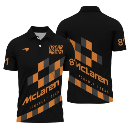 Oscar Piastri McLaren F1 Polo Shirt All Over Prints BLOP10425A6PL Oscar Piastri McLaren F1 Polo Shirt All Over Prints BLOP10425A6PL