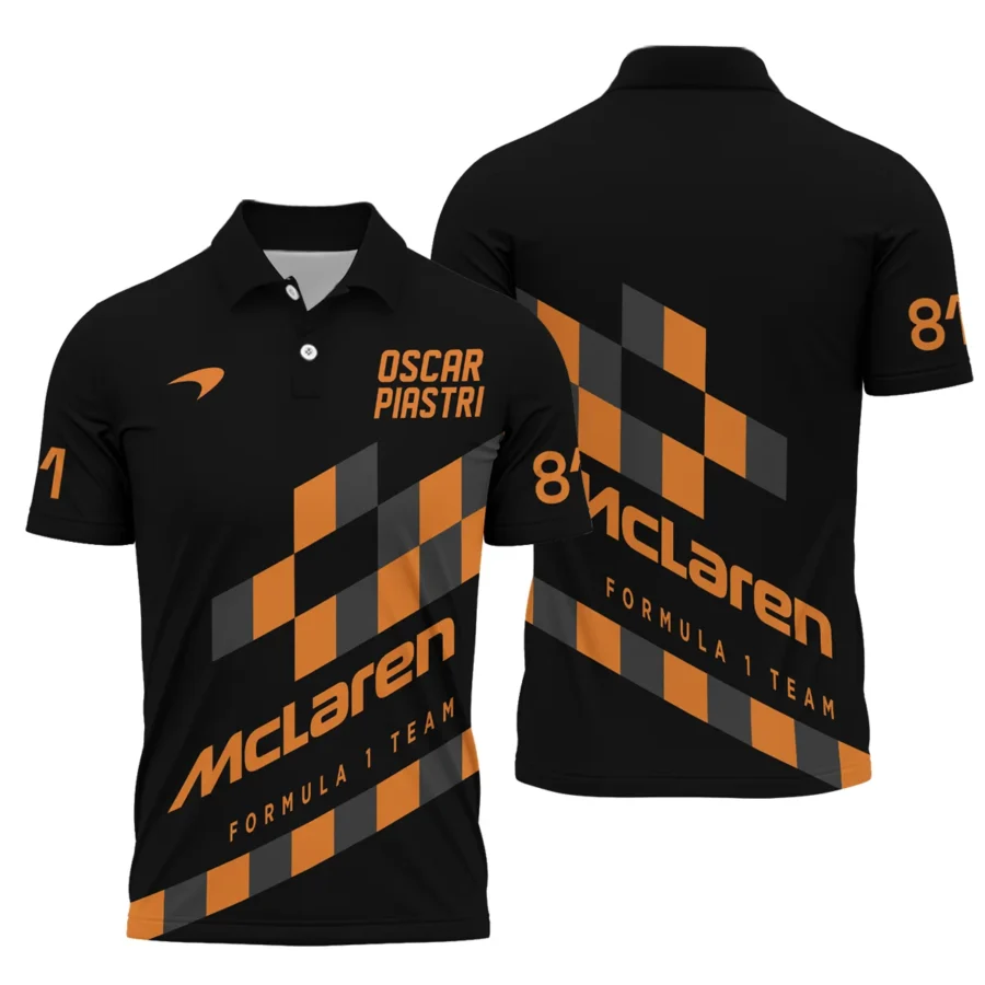 Oscar Piastri McLaren F1 Polo Shirt All Over Prints BLOP10425A6PL