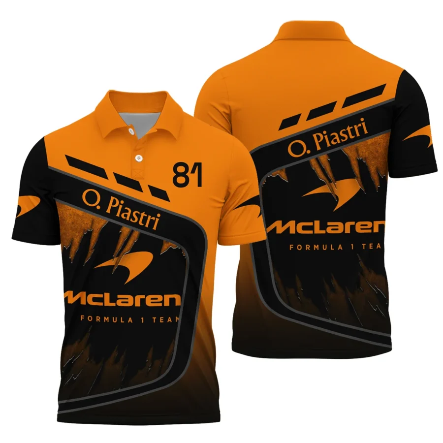 Oscar Piastri McLaren F1 Polo Shirt All Over Prints BLOP3425A1PL
