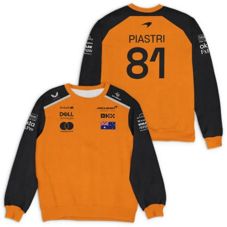 2025 Teamwear Oscar Piastri McLaren F1 Exclusive Ugly Sweater BLOP13525A2HY 2025 Teamwear Oscar Piastri McLaren F1 Exclusive Ugly Sweater BLOP13525A2HY