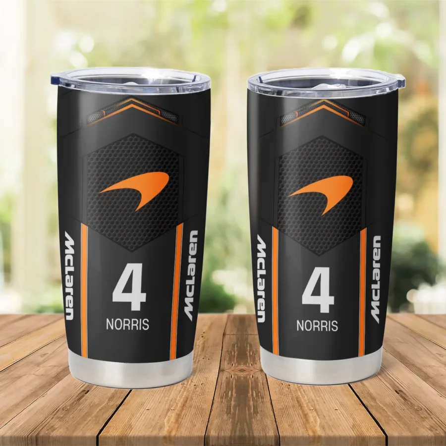 Lando Norris McLaren F1 Stainless Steel Tumbler 20oz 30oz Gift For Fan BLMCL11525A2NR