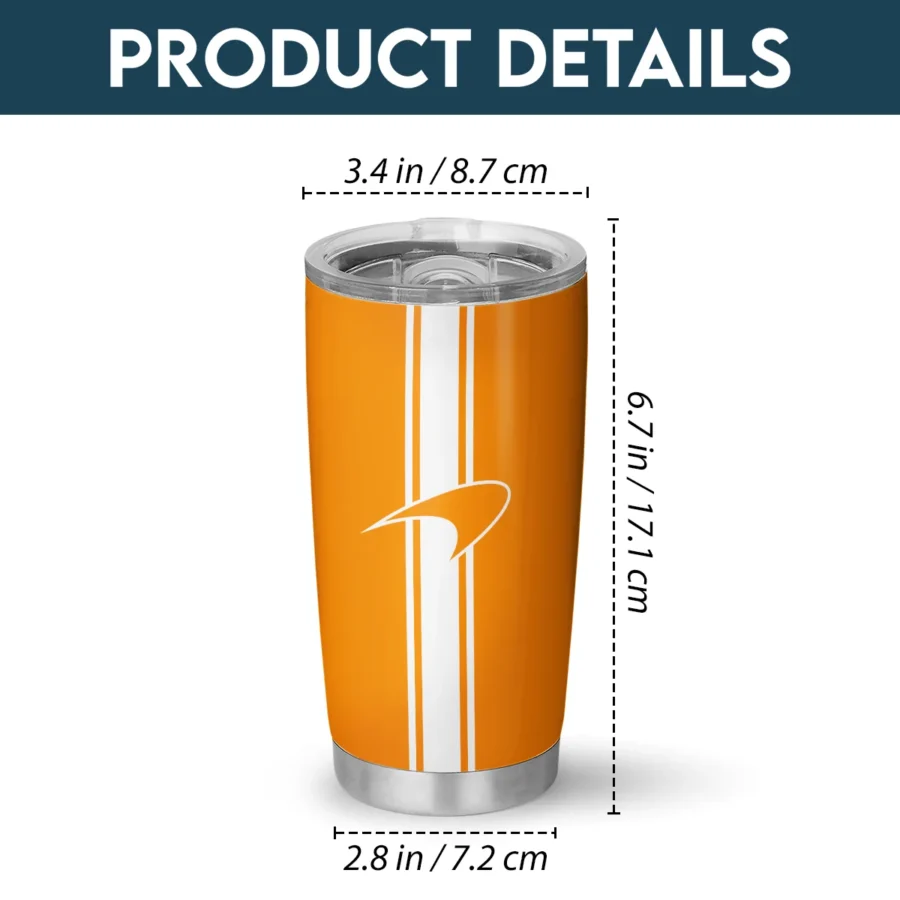 McLaren F1 Stainless Steel Tumbler 20oz 30oz Gift For Fan BLMCL11525A10