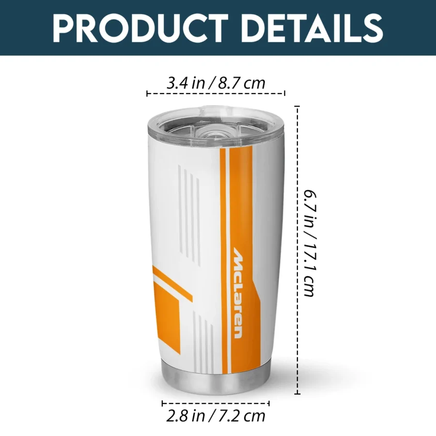 McLaren F1 Stainless Steel Tumbler 20oz 30oz Gift For Fan BLMCL11525A13
