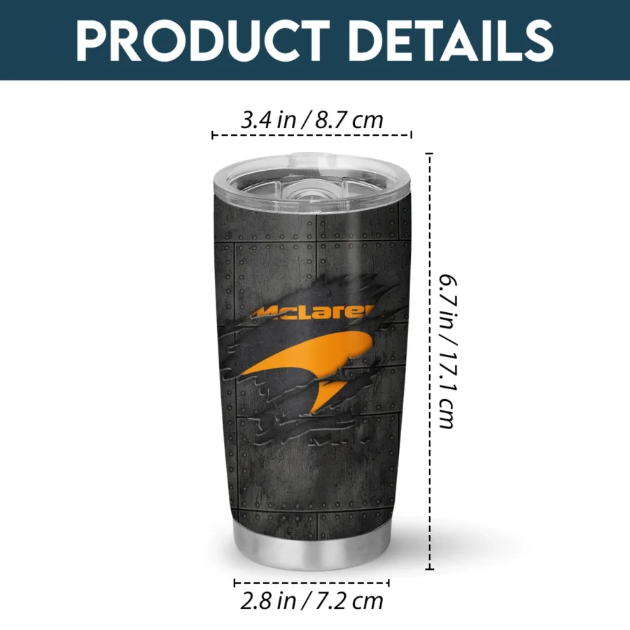 McLaren F1 Stainless Steel Tumbler 20oz 30oz Gift For Fan BLMCL11525A5