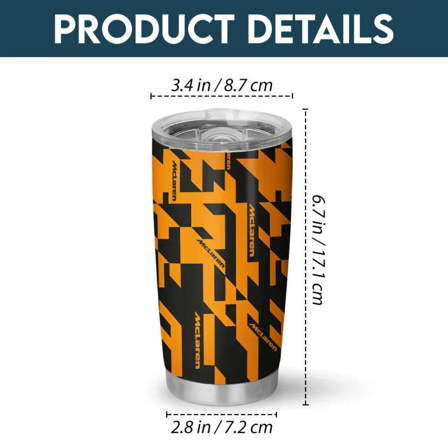 McLaren F1 Stainless Steel Tumbler 20oz 30oz Gift For Fan BLMCL11525A7