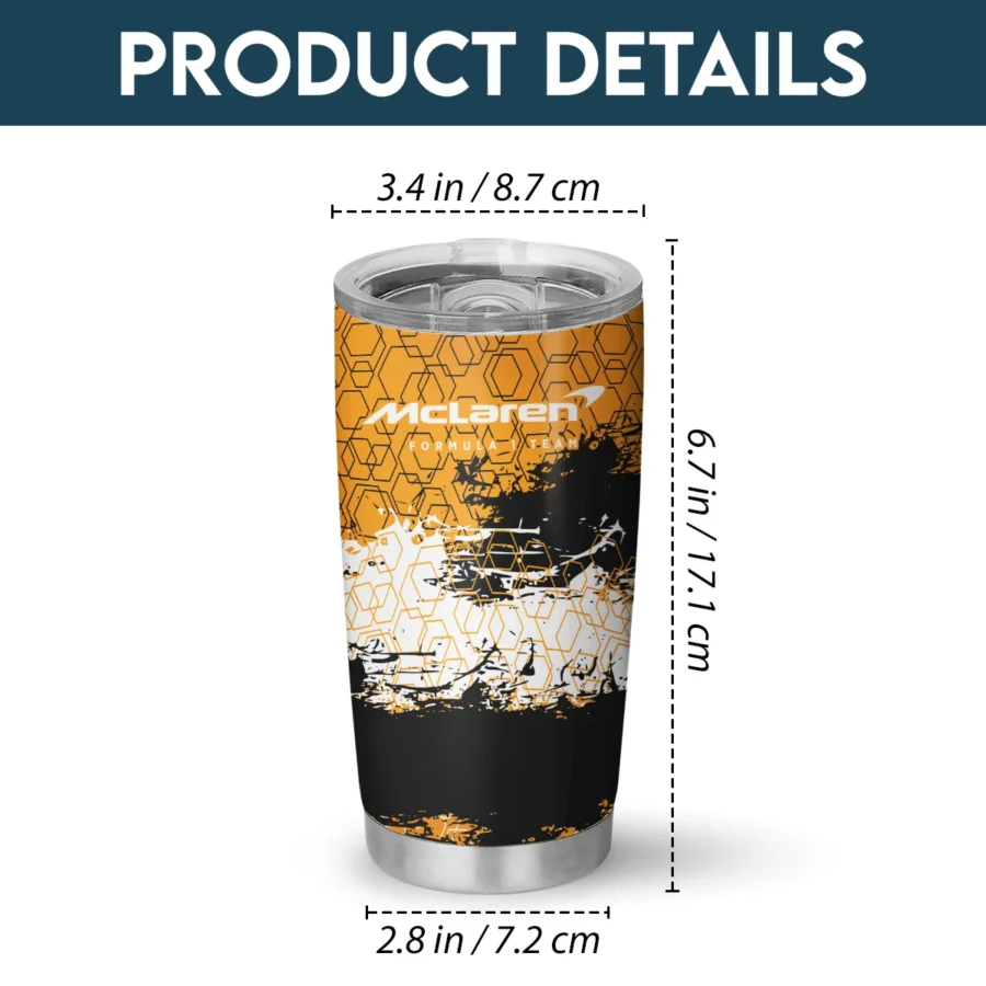 McLaren F1 Stainless Steel Tumbler 20oz 30oz Gift For Fan BLMCL11525A8
