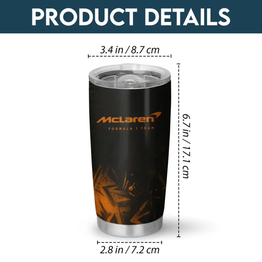 McLaren F1 Stainless Steel Tumbler 20oz 30oz Gift For Fan BLMCL11525A9